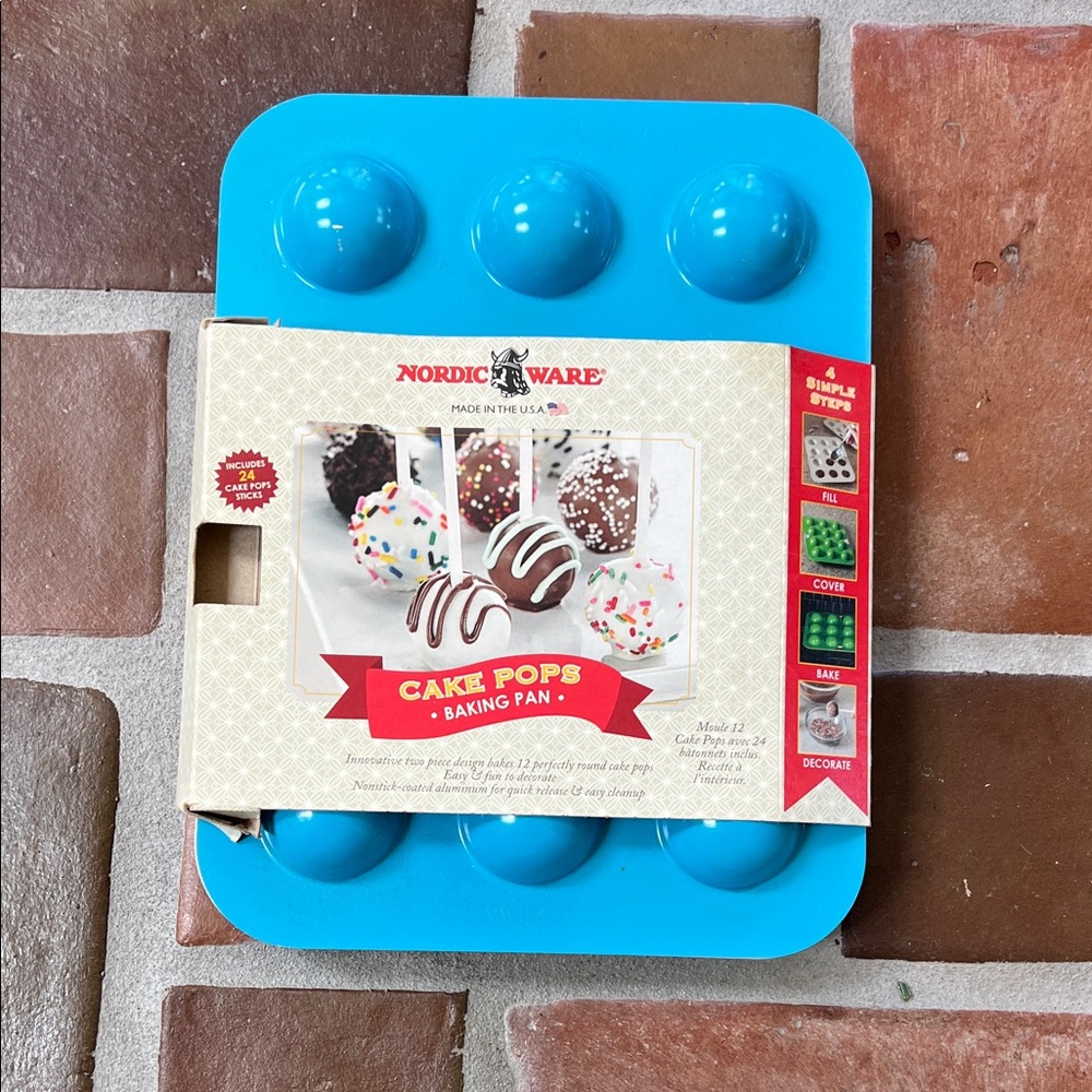 Nordic Ware Bright Blue Cake Pops Baking Pan